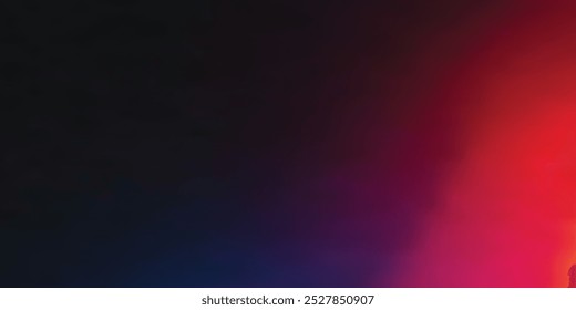 Banner do vetor de cor preta e vermelha abstrata. Padrão de gradiente do pastel. Fundo de gradiente colorido difuso luz borrada fuzz. Tela de fundo horizontal macia do vetor