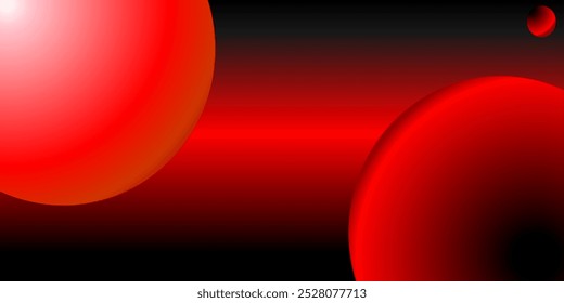 Abstract black and red combination outer space background