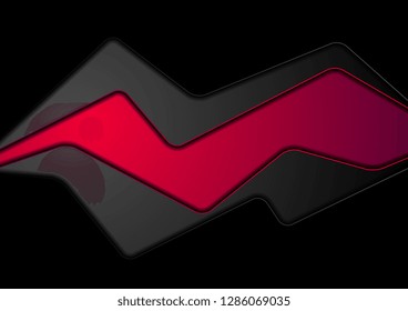 Abstract black and red corporate background. Vector design