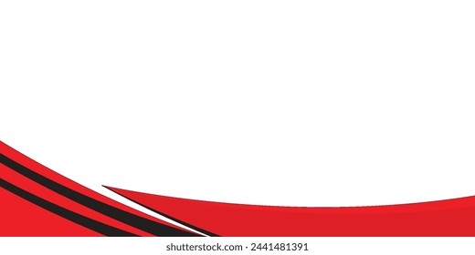 abstract black red curved banner background illustration vektor.