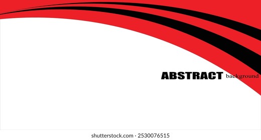 abstrakte schwarz rot gekrümmte Banner Hintergrund Illustration Vektor.