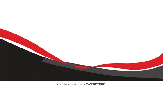 Fondo abstracto de la curva dinámica roja negra.