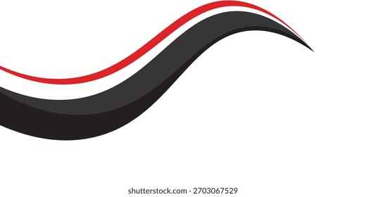 Fondo dinámico rojo negro abstracto de la curva. Ilustración vectorial EPS10