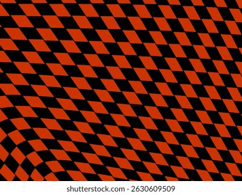 Abstractas patrón a cuadros de diseño plano negro y rojo. Fondo geométrico negro. Ilustración vectorial.
