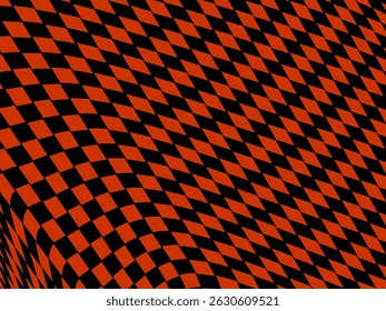 Abstract black and red flat design checkered pattern. Black Geometric Background. Vector Illustration.