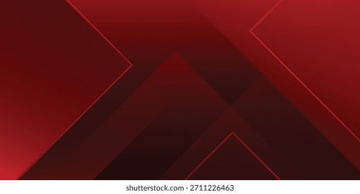 Abstractas fondo geométrico negro y rojo. Ilustración vectorial