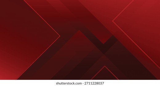 Fundo geométrico elegante abstrato preto e vermelho. Ilustração vetorial