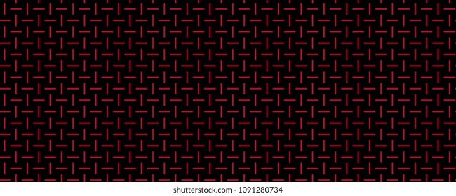 Abstract black and red geometric lines seamless pattern. Abstract vector background for web, illustrations, textures, fabrics etc.