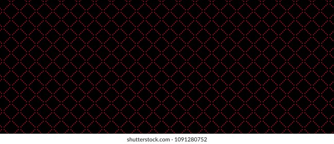 Abstract black and red geometric lines seamless pattern. Abstract vector background for web, illustrations, textures, fabrics etc.