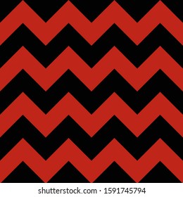 Abstract black and red geometric zigzag texture. Vector illustration.