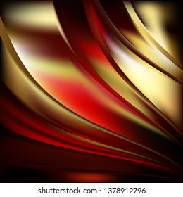 Abstract Black Red and Gold Background Vector Illustration