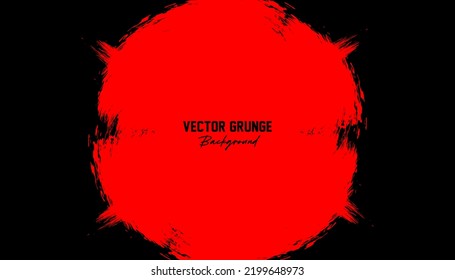 Abstract black and red grunge background vector