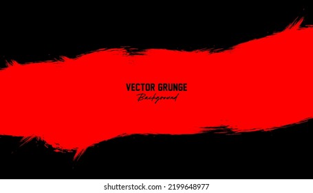 Abstract black and red grunge background vector