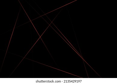 Resumen negro con líneas rojas, triángulos de fondo diseño moderno. Ilustración del vector EPS 10.