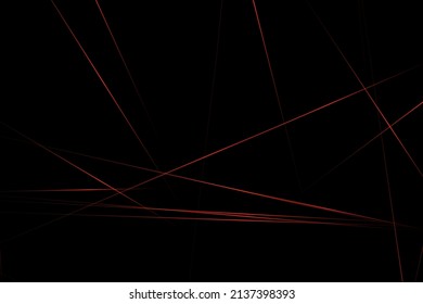 Abstraktes Schwarz mit roten Linien, dreieckiger Hintergrund, modernes Design. Vektorgrafik EPS10.