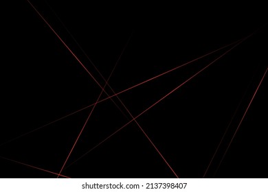 Abstract black with red lines, triangles background modern design. Vector illustration EPS 10.