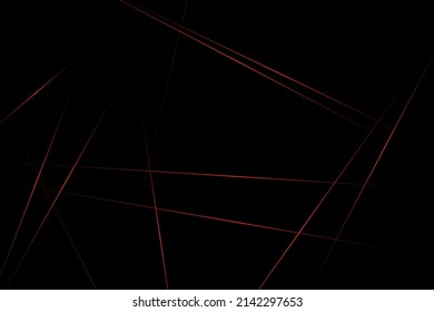 Abstract black with red lines, triangles background modern design. Vector illustration EPS 10.