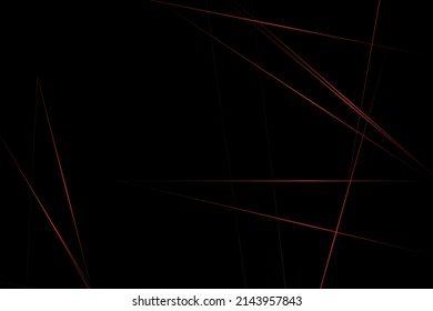Resumen negro con líneas rojas, triángulos de fondo diseño moderno. Ilustración del vector EPS 10.