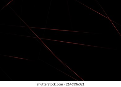 Resumen negro con líneas rojas, triángulos de fondo diseño moderno. Ilustración del vector EPS 10.