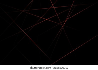 Resumen negro con líneas rojas, triángulos de fondo diseño moderno. Ilustración del vector EPS 10.