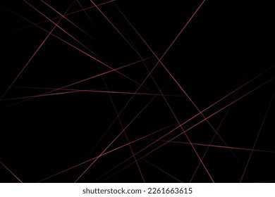 Resumen negro con líneas rojas, triángulos de fondo diseño moderno. Ilustración del vector EPS 10.
