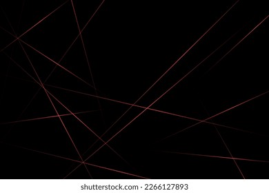 Abstract black with red lines, triangles background modern design. Vector illustration EPS 10.