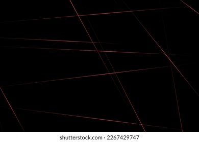 Abstract black with red lines, triangles background modern design. Vector illustration EPS 10.