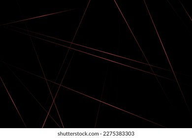 Abstract black with red lines, triangles background modern design. Vector illustration EPS 10.