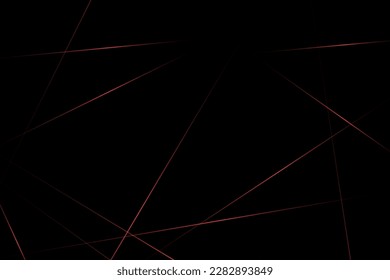 Abstract black with red lines, triangles background modern design. Vector illustration EPS 10.