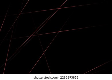 Abstract black with red lines, triangles background modern design. Vector illustration EPS 10.