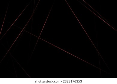 Abstract black with red lines, triangles background modern design. Vector illustration EPS 10.