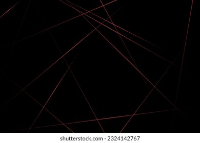 Abstract black with red lines, triangles background modern design. Vector illustration EPS 10.