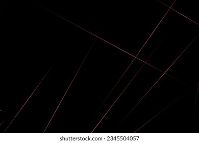 Abstraktes Schwarz mit roten Linien, dreieckiger Hintergrund, modernes Design. Vektorgrafik EPS10.