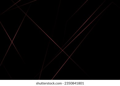 Resumen negro con líneas rojas, triángulos de fondo diseño moderno. Ilustración del vector EPS 10.