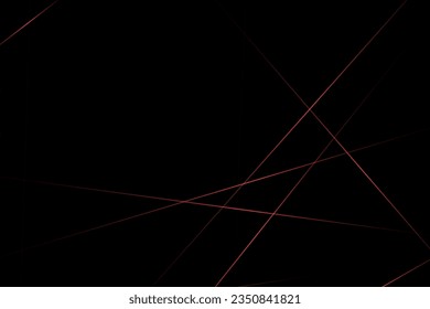 Resumen negro con líneas rojas, triángulos de fondo diseño moderno. Ilustración del vector EPS 10.