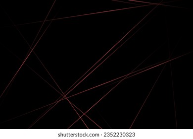Abstraktes Schwarz mit roten Linien, dreieckiger Hintergrund, modernes Design. Vektorgrafik EPS10.