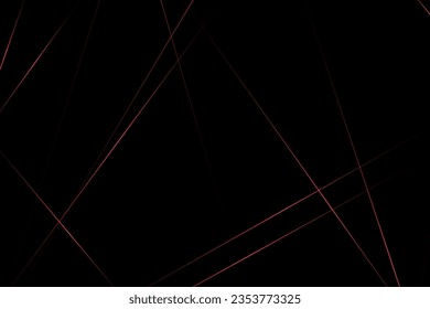 Abstract black with red lines, triangles background modern design. Vector illustration EPS 10.