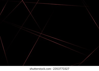 Resumen negro con líneas rojas, triángulos de fondo diseño moderno. Ilustración del vector EPS 10.