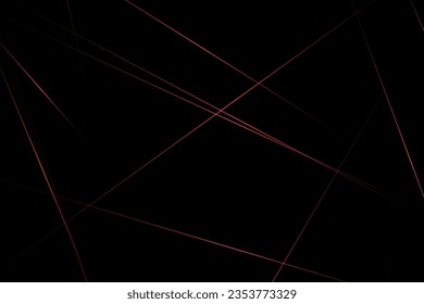 Abstraktes Schwarz mit roten Linien, dreieckiger Hintergrund, modernes Design. Vektorgrafik EPS10.