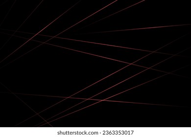 Resumen negro con líneas rojas, triángulos de fondo diseño moderno. Ilustración del vector EPS 10.