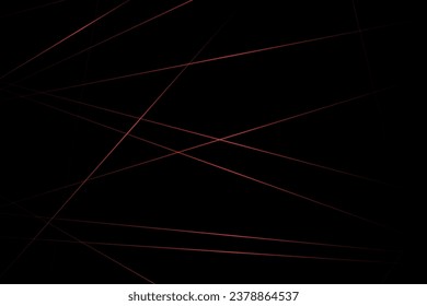 Resumen negro con líneas rojas, triángulos de fondo diseño moderno. Ilustración del vector EPS 10.