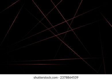 Abstract black with red lines, triangles background modern design. Vector illustration EPS 10.
