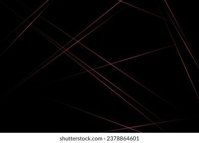 Abstract black with red lines, triangles background modern design. Vector illustration EPS 10.