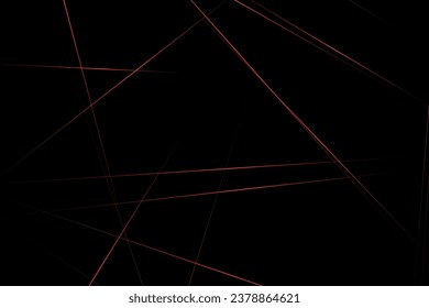 Resumen negro con líneas rojas, triángulos de fondo diseño moderno. Ilustración del vector EPS 10.