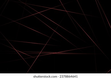 Resumen negro con líneas rojas, triángulos de fondo diseño moderno. Ilustración del vector EPS 10.