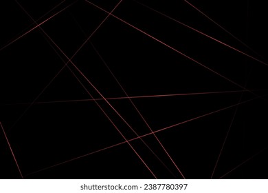 Resumen negro con líneas rojas, triángulos de fondo diseño moderno. Ilustración del vector EPS 10.