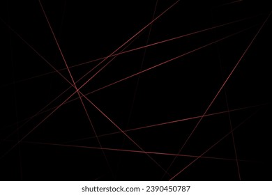 Abstract black with red lines, triangles background modern design. Vector illustration EPS 10.
