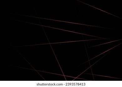 Abstract black with red lines, triangles background modern design. Vector illustration EPS 10.