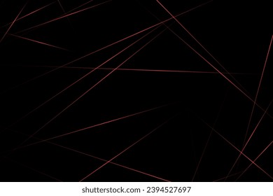 Abstract black with red lines, triangles background modern design. Vector illustration EPS 10.