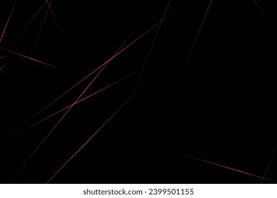 Abstract black with red lines, triangles background modern design. Vector illustration EPS 10.
